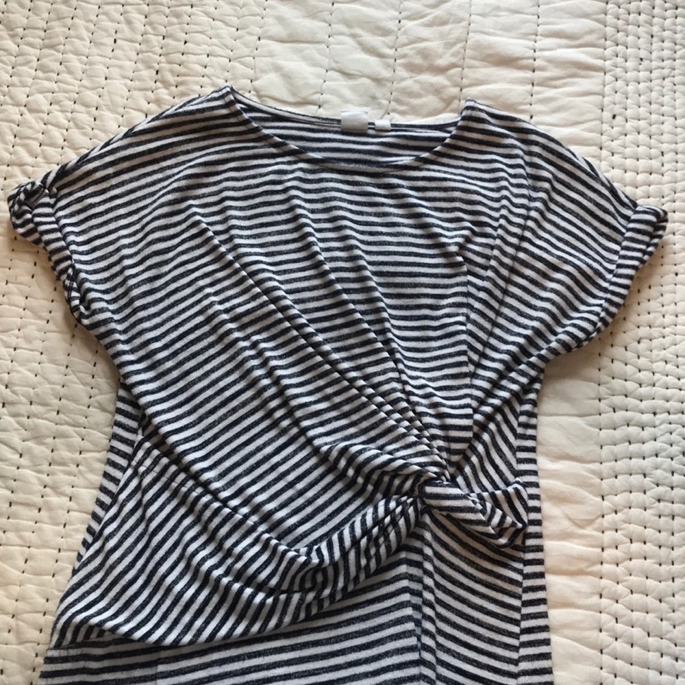 Gap twist front stripes dress medium